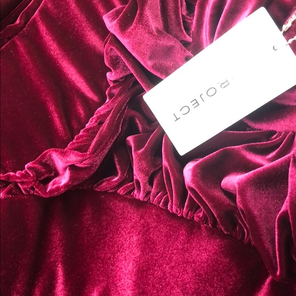 Y/Project velvet dress with lace up NWT size 38 - Picture 6 of 8